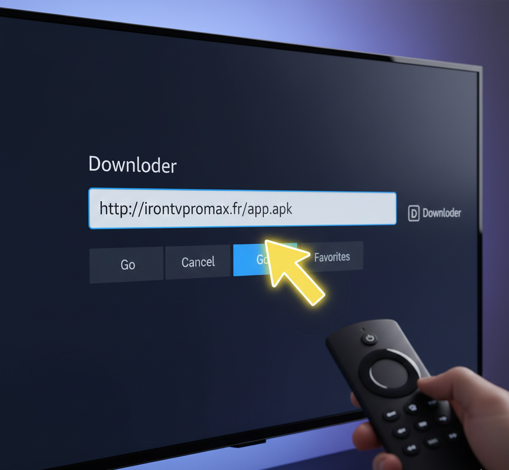 Installation Iron TV Pro APK sur Amazon Fire Stick avec Downloader