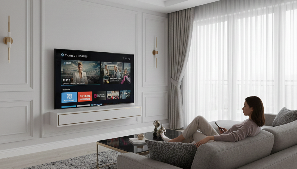 IPTV est-elle légale en France ? Illustration d’une utilisation IPTV sur Smart TV avec Iron TV Pro