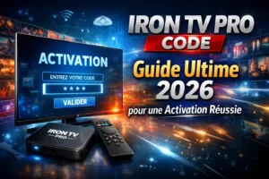 alt="Iron TV Pro Code activation guide 2026 étape par étape interface activation IPTV"