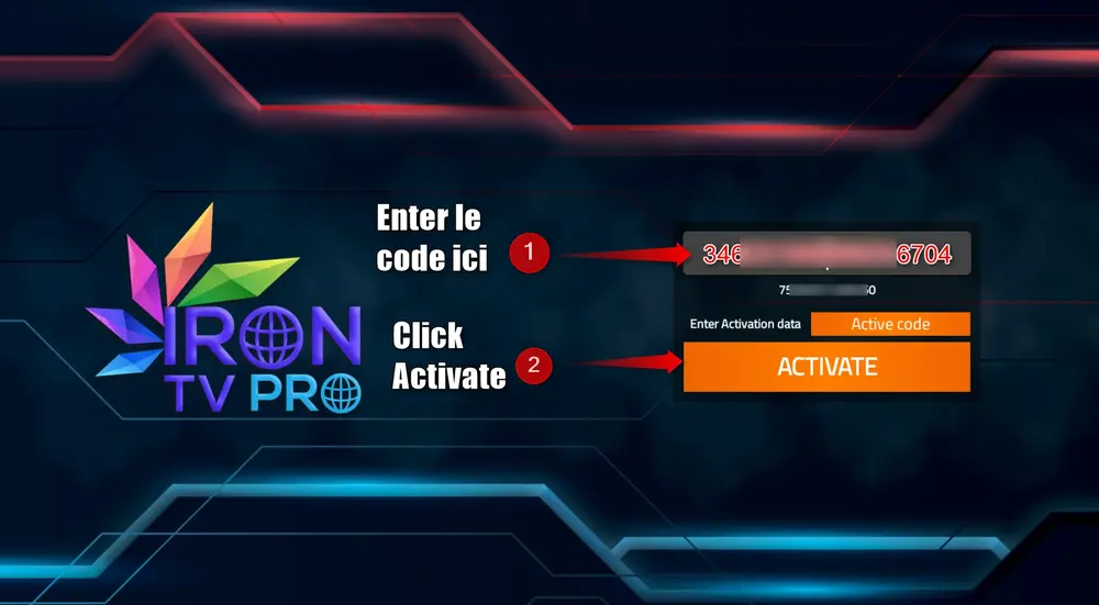 Connecter Iron TV Pro et tester le service